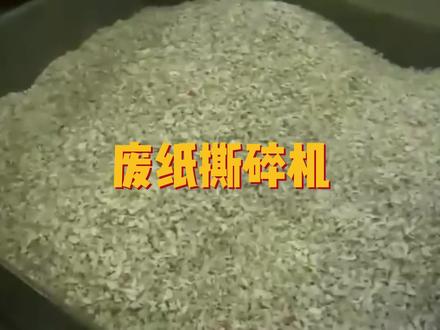 废纸撕碎机,纸张粉碎机,文件纸粉碎机,出料均匀可控,便于二次利用,回收价值高, #废纸撕碎机 #纸张粉碎机 #实体厂家专业生产 @DOU+小助手