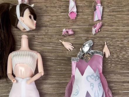 五年后小舞换装教程 #芭比娃娃手工 #芭比娃娃玩具 #芭比娃娃芭比公主 #二次元动漫