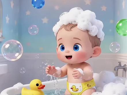 经典儿歌《洗澡歌》dj 节奏欢快好听,宝宝最爱#0到3岁早教儿歌 #儿歌多多 #儿童动画 #儿歌推荐