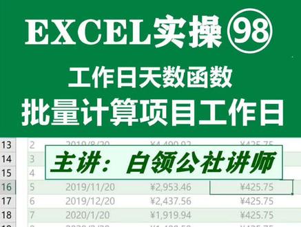 NETWORKDAYS这个函数用过吗#excel函数 #职场干货 @抖音小助手