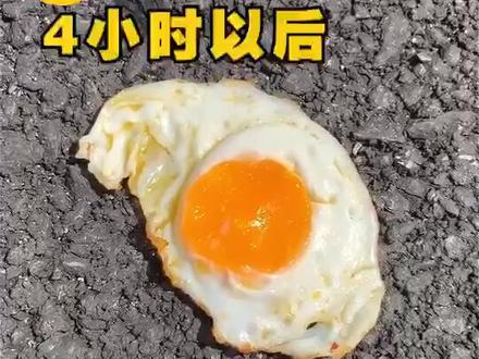 在杭州马路上煎鸡蛋并不是段子,温度再高点,甚至做个蛋炒饭都不是事儿!#涨知识 @抖音小助手