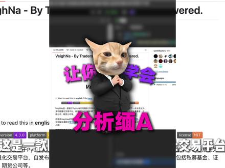 这是一款国内开源的量化工具