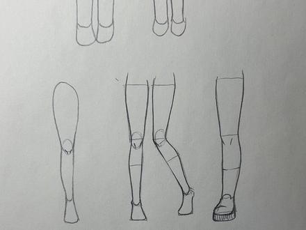 问腿怎么画的,0基础画腿来了#零基础学画画 #绘画教程 #一起学画画