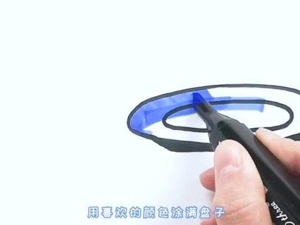 盘子 plate#每天进步一点点 #简笔画