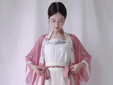 很多人问怎么系腰带,这样系双耳结,怎么扯都不会掉,赶紧学它 #汉服穿搭 #双耳结