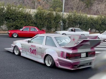 大阪暴走族聚会现场#改装车文化 #jdm #暴走族 #机车文化 #汽车文化