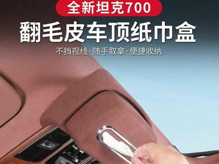 坦克700hi4z/hi4t车顶挂式纸巾收纳盒车载内饰专用用品 #坦克700纸巾盒 #坦克700内饰改装 #坦克700车顶纸巾盒 #坦克700 @巨量千川 @DOU+小助手