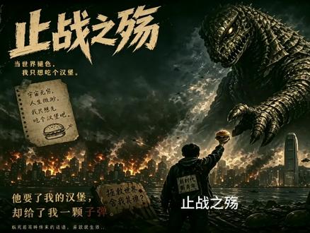 时间会证明止战之殇。汉堡不大,面包很干#止战之殇 #高分作文 #作文 #雷德王 #抽象 @DOU+小助手