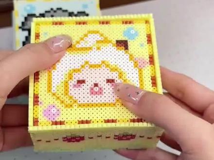 这个拼豆捏捏也太解压了吧。#可颂 #拼豆 #手工 #手工diy #可颂APP