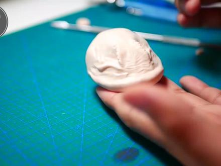 模型:只长了一个头,却能一口吞掉鲨鱼,恐怖深海怪兽真存在吗? #微缩模型 #黏土 #模型 #上热门