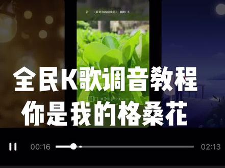 全民K歌调音教程《你是我的格桑花》