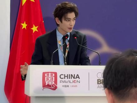 丁禹兮现身联合国气候大会 发表中英文演讲 #丁禹兮 #丁禹兮联合国气候大会全英文发言 #COP30 #丁禹兮联合国演讲 #媒体精选计划