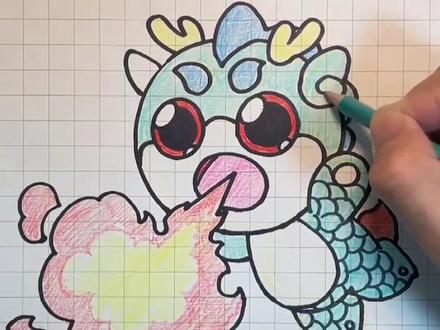 千年火麒麟顶呱呱驾到!#大中华寻宝记 #简笔画 #顶呱呱