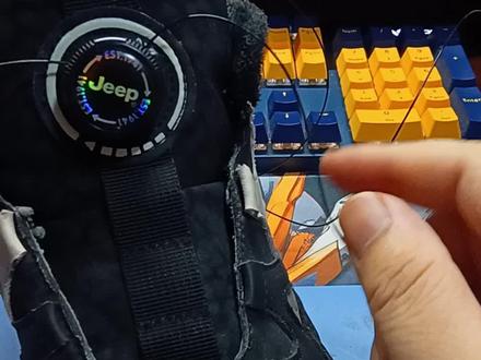 旋转纽扣鞋带更换钢丝绳 孩子的鞋坏了,怎么办,万能老爸动手修复#纽扣鞋带修复 #手工爱好者 #伴随成长 #我就这样开启2026