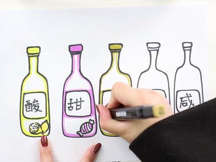 五味瓶怎么画