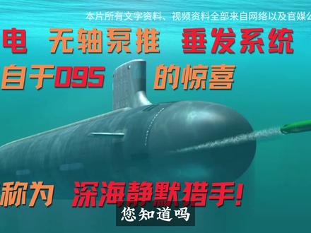 来自于095的惊喜,全电无轴泵推加垂发系统,被称为深海静默猎手!#核潜艇 #095攻击核潜艇