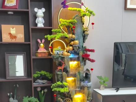 客厅摆放聚宝盆 聚才纳福 越摆越望#中式流水摆件 #客厅装饰好物 #家用风水摆件 #聚宝盆流水摆件 #高颜值家居摆件