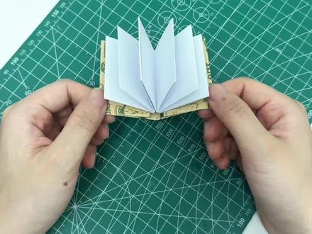 用一张纸制作迷你小本子 #手工教程 #折纸教程 #我的手工作品 #手工制作#手工折纸