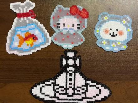 一镜到底的格力特布教程来咯,学会记得交作业#拼豆#手工diy #教程 #拼豆日常 #三丽鸥