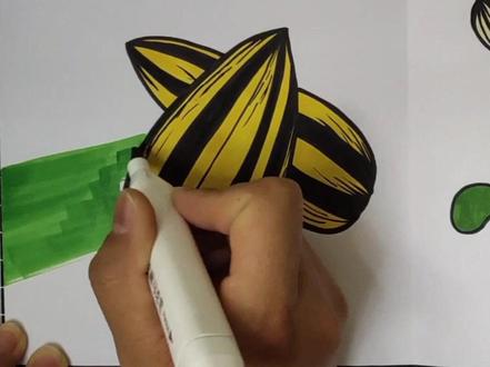 🌻向日葵成长一简单小绘本 讲述向日葵生长过程 让孩子通过小绘本的形式了解瓜子是怎么慢慢长成大大的向日葵🌻并结出来瓜子的#创意diy手工#幼儿园手工#向日葵育儿 #绘本制作 #手工绘本