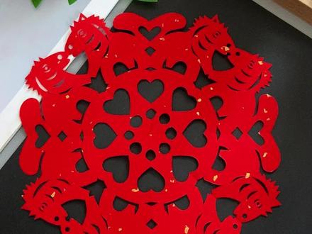 一看就会的马年窗花剪纸,提前学起来! #亲子手工 #剪纸 #新年手工 #剪窗花 #手工diy