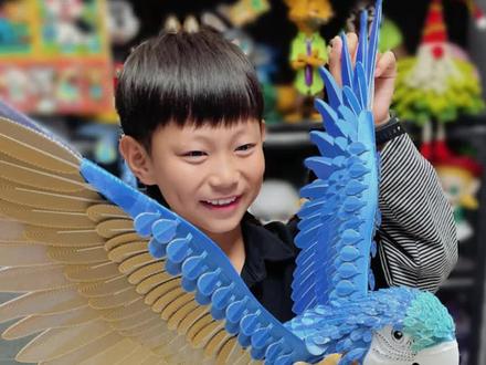 打印了50个小时,看小学生手搓巨型金刚鹦鹉 #3d打印 #金刚鹦鹉 #拓竹 #3D打印机 #拓竹H2S