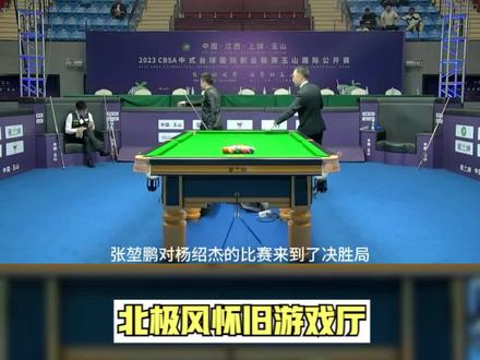 中式台球 张堃鹏 杨绍杰 最后决胜局