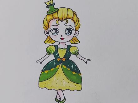 音乐公主豆豆公主 #音乐公主爱美莉 #原创 #简单画 #幼儿简笔画