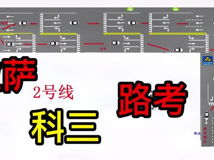 拉萨科三 拉萨路考 达孜县路考 2号线 线路图已更新