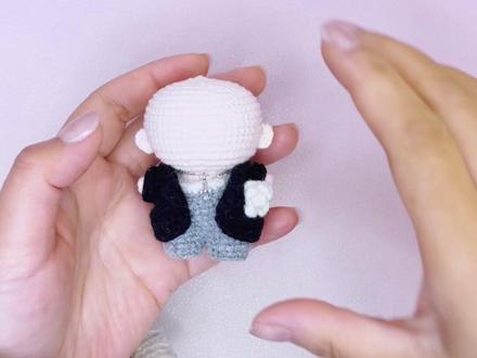 #王一博 #钩针教程 一博玩偶挂件教程3帽子