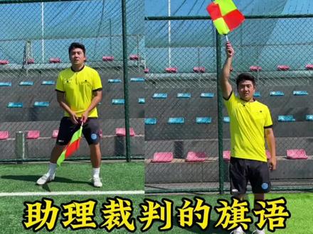助理裁判的旗语你都了解了吗😉#足球⚽️ #干货教学 #抖音足球 #裁判 #爱足球