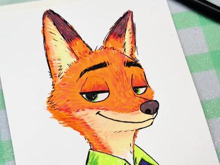 恭喜你!一不小心就画出来了! 推尼克的宝贝们在哪啊?
#疯狂动物城 #临摹 #简笔画教程 #尼克狐尼克 #恩米丙烯马克笔