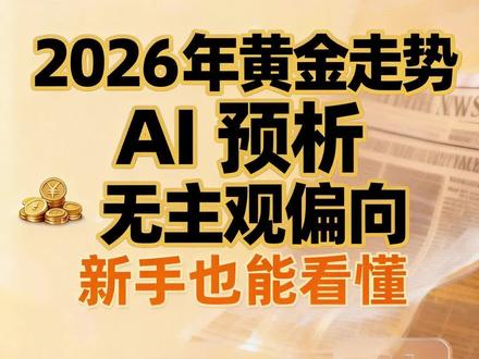 2026年黄金价格将达6600美元/盎司(国内1500元/克左右),原因在这,速看#黄金 #金价预测 #理财分享 #黄金还能买吗
