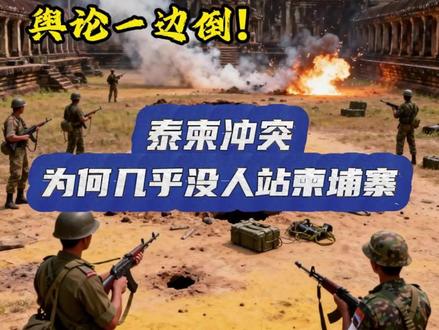 舆论一边倒!泰柬冲突后,为什么几乎没人站柬埔寨? #全球创作者计划 #泰柬冲突