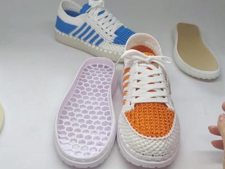 五道杠运动鞋教程一 #钩鞋教程 #哎呦喂你鞋真好看