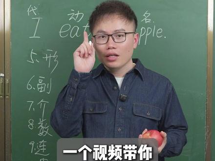 一个视频讲清楚英语中的所有词性! #英语 #词法 #初中英语 #高中英语 #词性