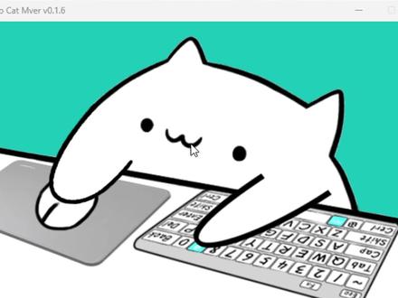 可以模仿你操作鼠标和键盘的桌面宠物《Bongo cat》#Steam游戏 #单机游戏 #主机游戏 #电脑桌面 #桌宠