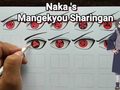 绘制所有写轮眼,轮回眼,白眼,赤眼...从火影忍者到博人系列 #动漫眼睛 #血轮眼 #火影忍者 #手绘教程