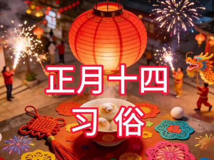 《正月十四习俗》#抖音二创激励计划 #民俗文化 #传统习俗 #中国 #春节 @DOU+上热门 @DOU+小助手