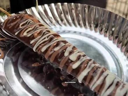 印度巧克力棒制作全过程#印度美食 #美食 #美食vlog #美食推荐 #街头美食 #抖音美食推荐官 #印度 #巧克力