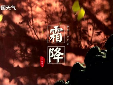 霜降,秋季的最后一个节气,也意味着天气已经变得寒冷,草叶上凝结的不再是露水,而是一层薄薄冰冷的霜。