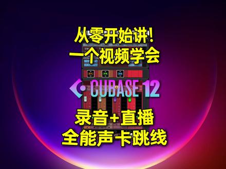 零基础学会CUBASE直播录音WDM2VST声卡内录教程雅马哈福克斯特马头Apogee Duet 虚拟跳线 ID4 ID14 教学
#声卡调试 #cubase12 #音乐制作