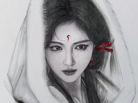 20秒教你画鞠婧祎 还不快让你的朋友给你画#鞠婧祎 #月鳞绮纪#绘画教程 #零基础学画画 #绘画