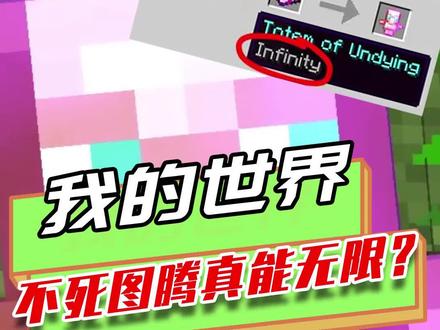 我的世界:无限的不死图腾还是一次性的?激流三叉戟还能带动坐骑