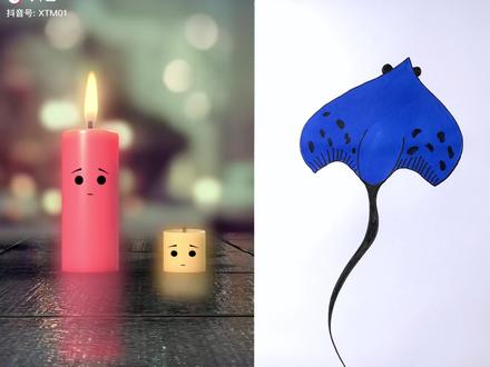 手掌画魔鬼鱼#简笔画 #一起学画画 #简单画 #动画