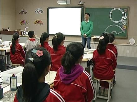 人教版小学六年级美术优质课例《扇面画》