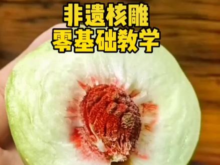 非遗核雕零基础教学#请给手艺人一个关注双击支持 #纯手工雕刻 #传统手艺 #手艺人 #手工制作 @DOU+小助手