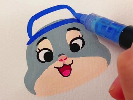 手残党必看的朱迪保姆级教程来了🐰 #艺术在抖音 #画出你的动物城朋友 #疯狂动物城2 #简笔画 #零基础学画画