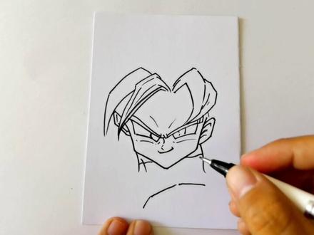 七龙珠悟空超级赛亚人绘画教程来啦!#画画 #七龙珠 #赛亚人 #手绘 #龙珠