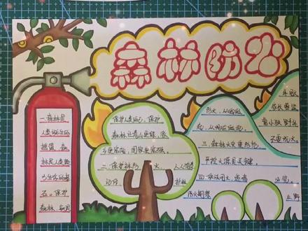 森林防火手抄报#森林防火手抄报 #森林防火靠大家 #手抄报 #防火安全